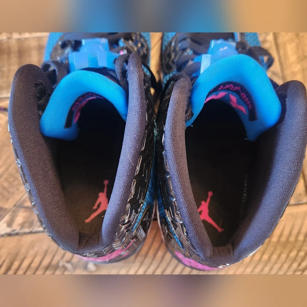 Air Jordan Spike Forty 'Photo Blue' 819952-029 Mens Blue And Pink Nike Air 10 - Picture 12 of 16